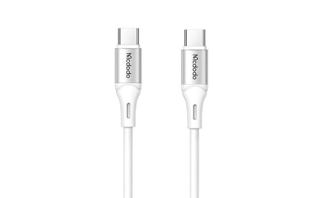 Mcdodo CA-2211 Type-C To Type-C 65W 3A Fast Data Charging Cable 1.2m - White